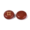 12 Constellation Natural Red Jasper Cabochons Set G-Q190-03F-2