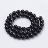 Natural Black Onyx Beads Strands G-S259-19-8mm-2