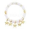 Rack Plating Brass Stretch Bracelets BJEW-P341-10A-G-1