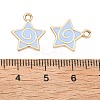 Alloy Enamel Pendants ENAM-G235-15G-03-3