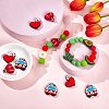9Pcs 3 Style Hospital Theme Food Grade Eco-Friendly Silicone Focal Beads SIL-CA0001-35-5