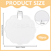 10Pcs Acrylic Heat Transfer Blanks Lid Decorations DIY-BC0013-71B-2