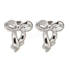 304 Stainless Steel Bowknot Stud Earrings EJEW-Z077-02P-1
