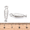 304 Stainless Steel Fish Pendants STAS-T069-08P-3