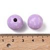 Valentine's Day Spray Painted & Printed Wood European Beads WOOD-L023-03F-3
