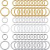 300Pcs 6 Style Brass Soldered Closed Jump Rings KK-CA0002-95-1