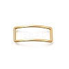Brass Open Back Bezel Link Rings KK-B152-08A-G-1