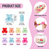 24Pcs 8 Styles Cherry Food Grade Eco-Friendly Silicone Focal Beads SIL-TA0003-06-4