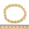 Brass Round Beaded Stretch Bracelets for Women BJEW-B148-04A-G-5