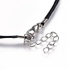 Chinese Waxed Cotton Cord Pendant Necklaces NJEW-JN02304-02-4
