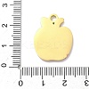 304 Stainless Steel Fruit Enamel Pendants STAS-G362-04G-13-3