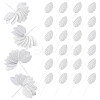 Handmade Silk Cloth Artificial Leaf AJEW-WH20070-073D-1