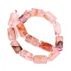 Natural Hematoid Quartz/Ferruginous Quartz  Beads Strands G-H352-A01-04-3