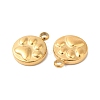 Ion Plating(IP) 304 Stainless Steel Charms STAS-Q215-10G-2
