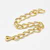 Brass Chain Extenders KK-N0086-01G-1