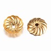 Ion Plating(IP) 304 Stainless Steel Bead Caps STAS-G075-10G-1