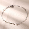 Mother's Day 201 Stainless Steel Link Bracelets WG2A4DB-02-2