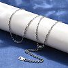 Tarnish Resistant 304 Stainless Steel Necklaces X-NJEW-E080-10P-2