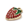 Strawberry Alloy Pendants LS-PALLOY-S051-04G-2