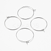 316 Surgical Stainless Steel Hoop Earrings Findings LS-STAS-I097-050C-1