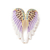 Alloy Rhinestone Brooches for Backpack Clothes JEWB-M068-02G-02-1