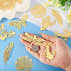 14Pcs 7 Styles Brass Filigree Big Pendants KKC-TA0001-06-6