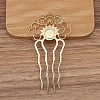Alloy Hair Comb Findings PW-WGF914F-04-1