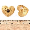 304 Stainless Steel Tiger Eye Stud Earrings EJEW-V016-03G-5