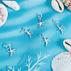 5Pcs 925 Sterling Silver Pendants STER-BBC0001-20-4