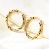 201 Stainless Steel Hoop Earrings EJEW-Q026-09G-4