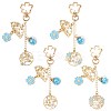Alloy Enamel Pendant Keychains HJEW-FS00049-02-2