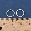 Eco-Friendly Brass Round Rings KK-M165-10mm-02S-RS-4