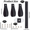 4Pcs PU Leather Sign Straps for Hanging Wedding Sign AJEW-CL0002-28C-2