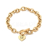 Golden 304 Stainless Steel Charm Bracelets LS-NJEW-K284-01G-M-4
