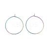 Ion Plating(IP) 316 Surgical Stainless Steel Hoop Earrings Findings STAS-F149-32M-A-2