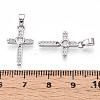 Brass Micro Pave Cubic Zirconia Pendants KK-T070-77P-3