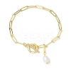 Natural Cultured Freshwater Pearl Charm Bracelets BJEW-JB10444-1