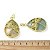 Natural Flower Amazonite Pendants G-G900-01G-29-3