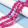 Natural Dyed White Jade Beads Strands G-M402-C04-01-2