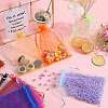 100Pcs 10 Colors Organza Bags Jewellery Storage Pouches Wedding Favour Party Mesh Drawstring Gift OP-SP0001-02-4