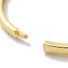 Brass Pave Shell Hinged Bangles for Women BJEW-Z061-11B-3