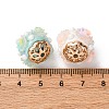 Handmade Resin Indonesia Round Beads IPDL-P005-01KCG-M-3