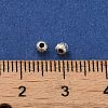 925 Sterling Silver Corrugated Round Spacer Beads STER-K178-02D-S-3