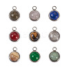 9Pcs 9 Styles Natural Mixed Stone Charms G-FW0001-28-2