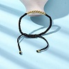 Polyester Cord Braided Bead Bracelets for Women BJEW-L698-04G-02-3