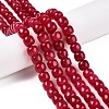 Dyed Natural White Jade Beads Strands G-T138-S14-1
