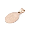 Ion Plating(IP) 304 Stainless Steel Pendants STAS-H356-07RG-2