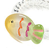 Summer Fish Resin Telephone Line Wire Elastic Hair Ties LS-AJEW-U004-02C-2