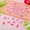 36Pcs 2 Sets 2 Styles Letter A~Z & Number 0~9 Polyester Embroidery Sew On Patches Sets PATC-TA0001-55A-4