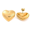 Ion Plating(IP) 304 Stainless Steel Stud Earrings EJEW-G395-17G-1